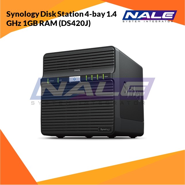 DS420J Synology Disk Station 4-bay 1.4 GHz 1GB RAM (DS420J) - Gambar 1